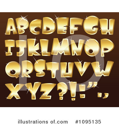 Gold Letter Clipart #1095135 by yayayoyo
