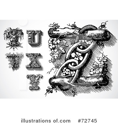 Royalty-Free (RF) Letters Clipart Illustration by BestVector - Stock Sample #72745