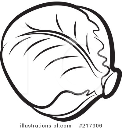 Royalty-Free (RF) Lettuce Clipart Illustration by Lal Perera - Stock Sample #217906