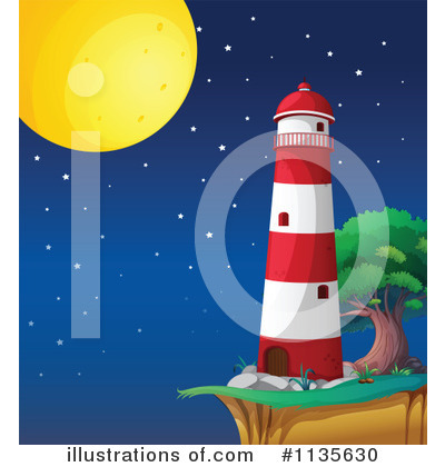 Lighthouse Clipart #1133034 - Illustration by Graphics RF