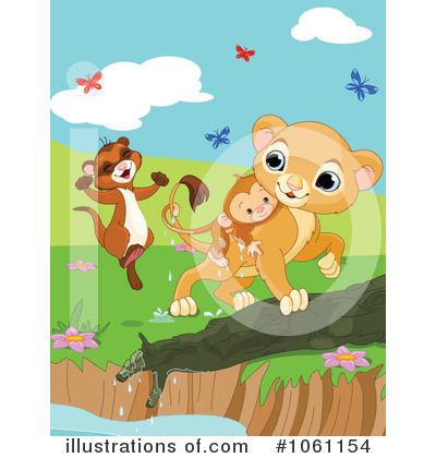 Royalty-Free (RF) Lion Clipart Illustration by Pushkin - Stock Sample #1061154
