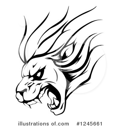 Royalty-Free (RF) Lion Clipart Illustration by AtStockIllustration - Stock Sample #1245661