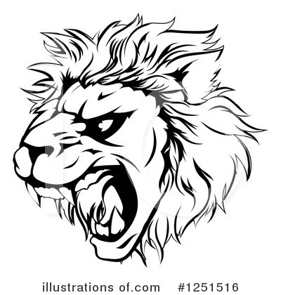 Royalty-Free (RF) Lion Clipart Illustration by AtStockIllustration - Stock Sample #1251516