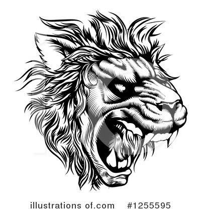 Royalty-Free (RF) Lion Clipart Illustration by AtStockIllustration - Stock Sample #1255595