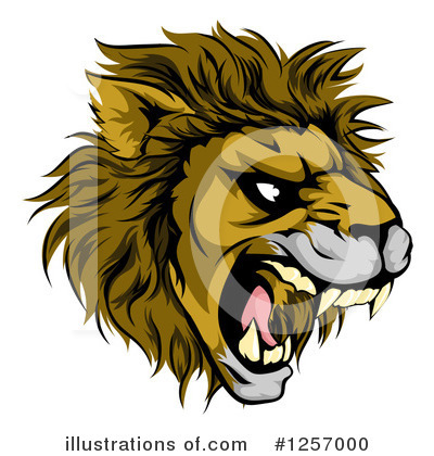 Royalty-Free (RF) Lion Clipart Illustration by AtStockIllustration - Stock Sample #1257000