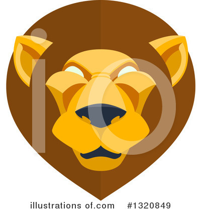 Royalty-Free (RF) Lion Clipart Illustration by AtStockIllustration - Stock Sample #1320849