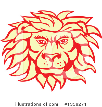 Male Lion Clipart #1358271 by patrimonio
