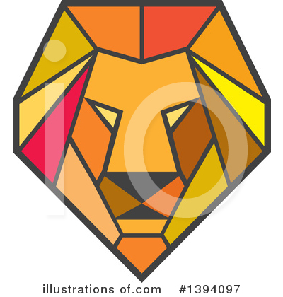 Royalty-Free (RF) Lion Clipart Illustration by patrimonio - Stock Sample #1394097