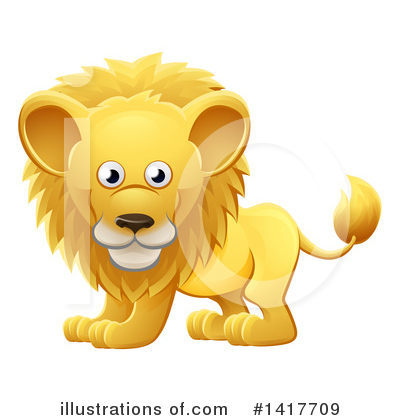 Royalty-Free (RF) Lion Clipart Illustration by AtStockIllustration - Stock Sample #1417709