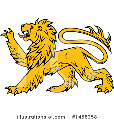 Royalty-Free (RF) Lion Clipart Illustration by Vector Tradition SM - Stock Sample #1458358