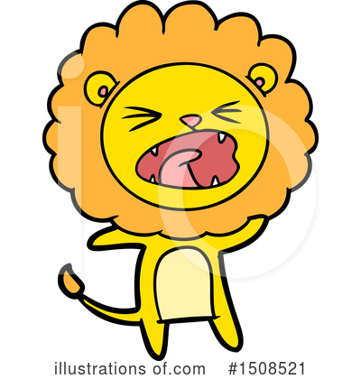 Royalty-Free (RF) Lion Clipart Illustration by lineartestpilot - Stock Sample #1508521