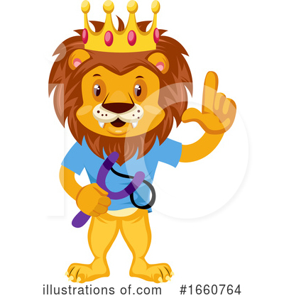 Royalty-Free (RF) Lion Clipart Illustration by Morphart Creations - Stock Sample #1660764