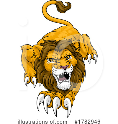 Male Lion Clipart #1782946 by AtStockIllustration