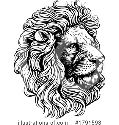 Male Lion Clipart #1791593 by AtStockIllustration