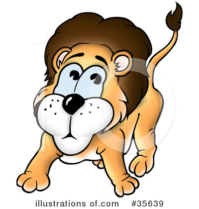 Royalty-Free (RF) Lion Clipart Illustration by dero - Stock Sample #35639