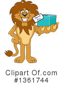Lion School Mascot Clipart #1361744 by Mascot Junction
