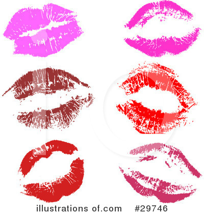 Lipstick Kiss Clipart #29746 by KJ Pargeter