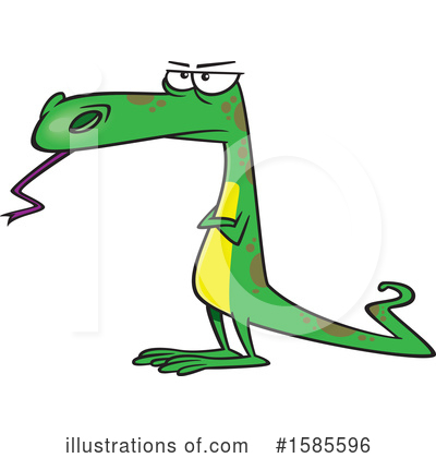 Royalty-Free (RF) Lizard Clipart Illustration by toonaday - Stock Sample #1585596