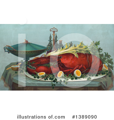 Royalty-Free (RF) Lobster Clipart Illustration by JVPD - Stock Sample #1389090