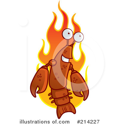 Royalty-Free (RF) Lobster Clipart Illustration by Cory Thoman - Stock Sample #214227