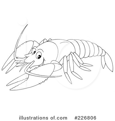 Royalty-Free (RF) Lobster Clipart Illustration by Alex Bannykh - Stock Sample #226806