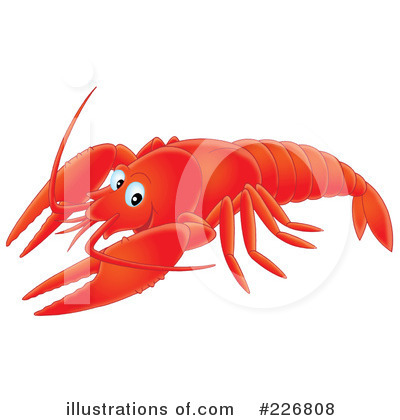 Royalty-Free (RF) Lobster Clipart Illustration by Alex Bannykh - Stock Sample #226808