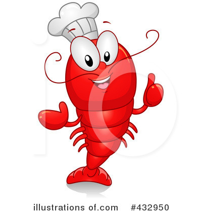 Royalty-Free (RF) Lobster Clipart Illustration by BNP Design Studio - Stock Sample #432950