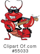 Lobster Clipart #55033 by Dennis Holmes Designs