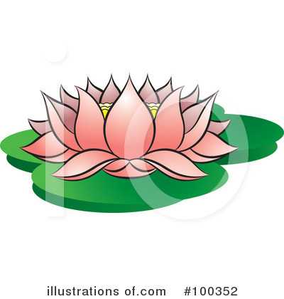 Lotus Flower Clipart #100352 by Lal Perera
