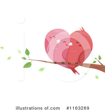 Lovebirds Clipart #1163269 by BNP Design Studio