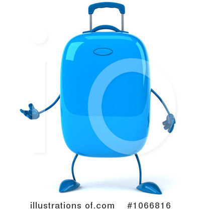 Luggage Clipart #1066816 - Illustration by Julos