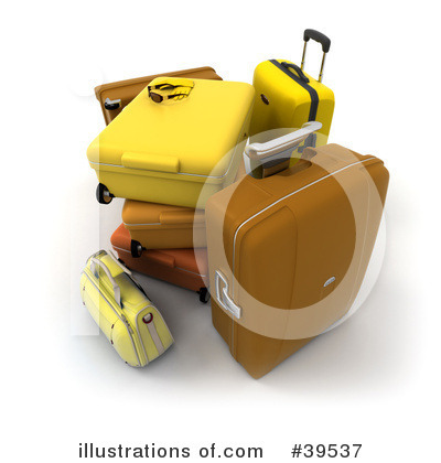 Luggage Clipart #79384 - Illustration by Frank Boston