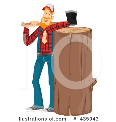 Royalty-Free (RF) Lumberjack Clipart Illustration by BNP Design Studio - Stock Sample #1435943
