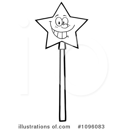 Royalty-Free (RF) Magic Wand Clipart Illustration by Hit Toon - Stock Sample #1096083
