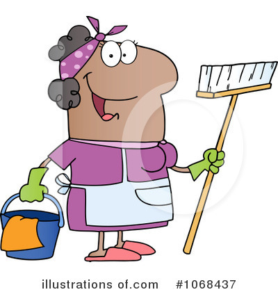 Maid Clipart #1068427 - Illustration by Hit Toon