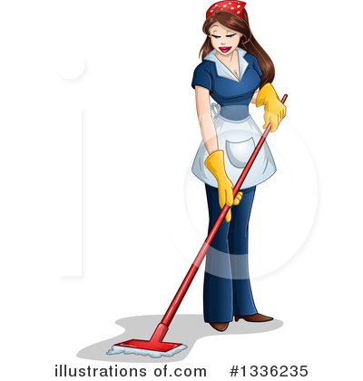 Housekeeper Clipart #1336235 by Liron Peer