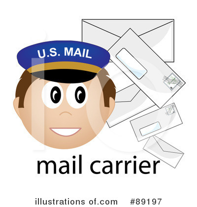 Mail Carrier Clipart #89197 by Pams Clipart