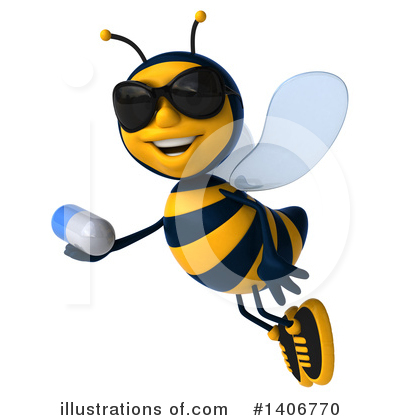 Male Bee Clipart #1406770 - Illustration by Julos