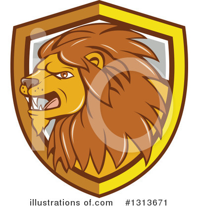 Male Lion Clipart #1313671 by patrimonio