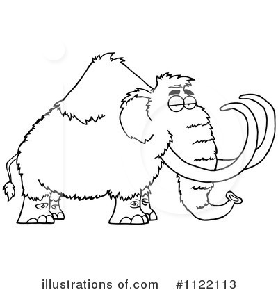 Royalty-Free (RF) Mammoth Clipart Illustration by Hit Toon - Stock Sample #1122113