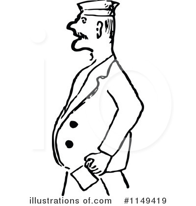 Royalty-Free (RF) Man Clipart Illustration by Prawny Vintage - Stock Sample #1149419