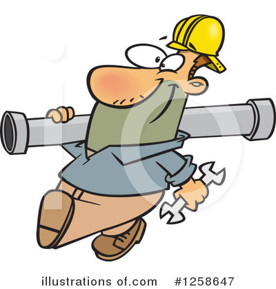 Royalty-Free (RF) Man Clipart Illustration by toonaday - Stock Sample #1258647