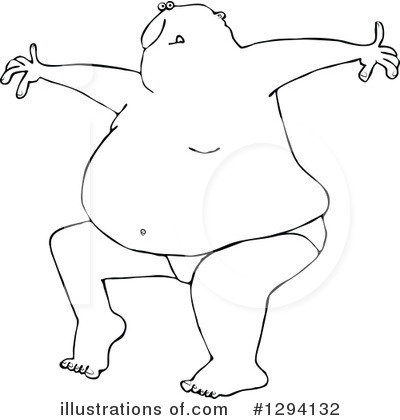 Fat Man Clipart #1294132 by djart