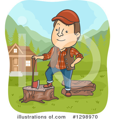 Chopping Wood Clipart #1298970 by BNP Design Studio