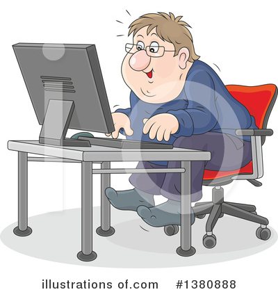Computers Clipart #1380888 by Alex Bannykh