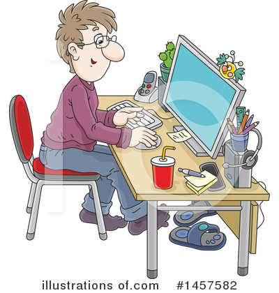 Office Clipart #1457582 by Alex Bannykh