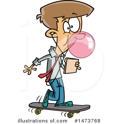 Skateboard Clipart #1473768 by toonaday