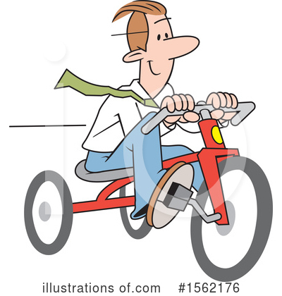Tricycle Clipart #1562176 by Johnny Sajem