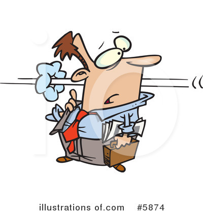 Running Late Clipart #5874 by toonaday