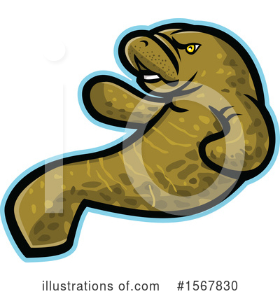 Dugong Clipart #1567830 by patrimonio